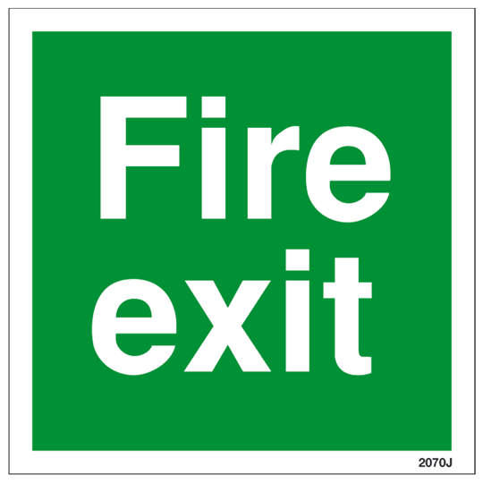 Fire Exit Sign
