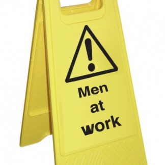 Men at Work Cleaning Stand